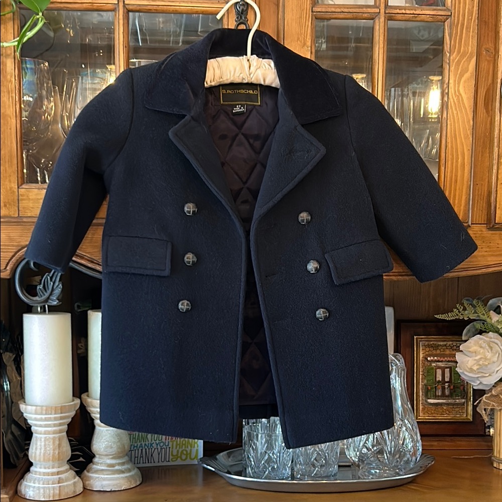 Blue Peacoat Tailored Wool Design